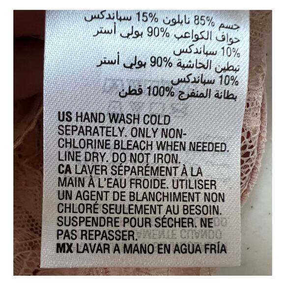 I.N.C. INTERNATIONAL CONCEPTS SOLID LACE CUP BODYSUIT BALLET PINK SIZE MEDIUM - Picture 12 of 14